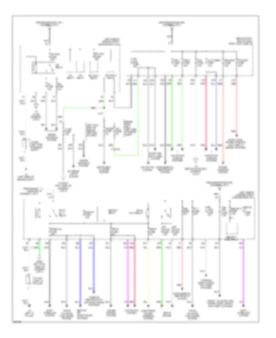 Power Distribution Wiring Diagram 2 of 4 for Lexus GS 350 2013