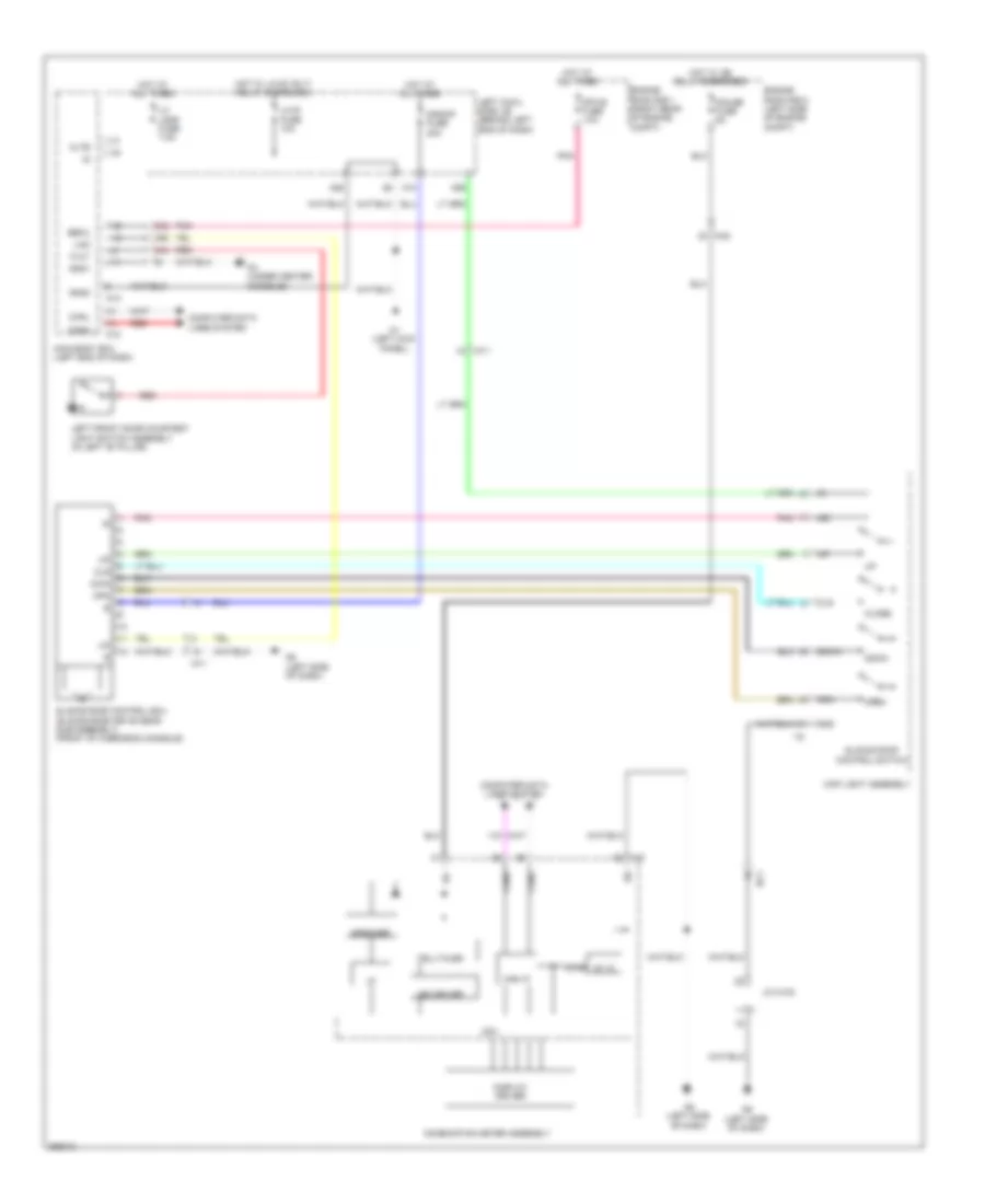 Power TopSunroof Wiring Diagram for Lexus GS 350 2013