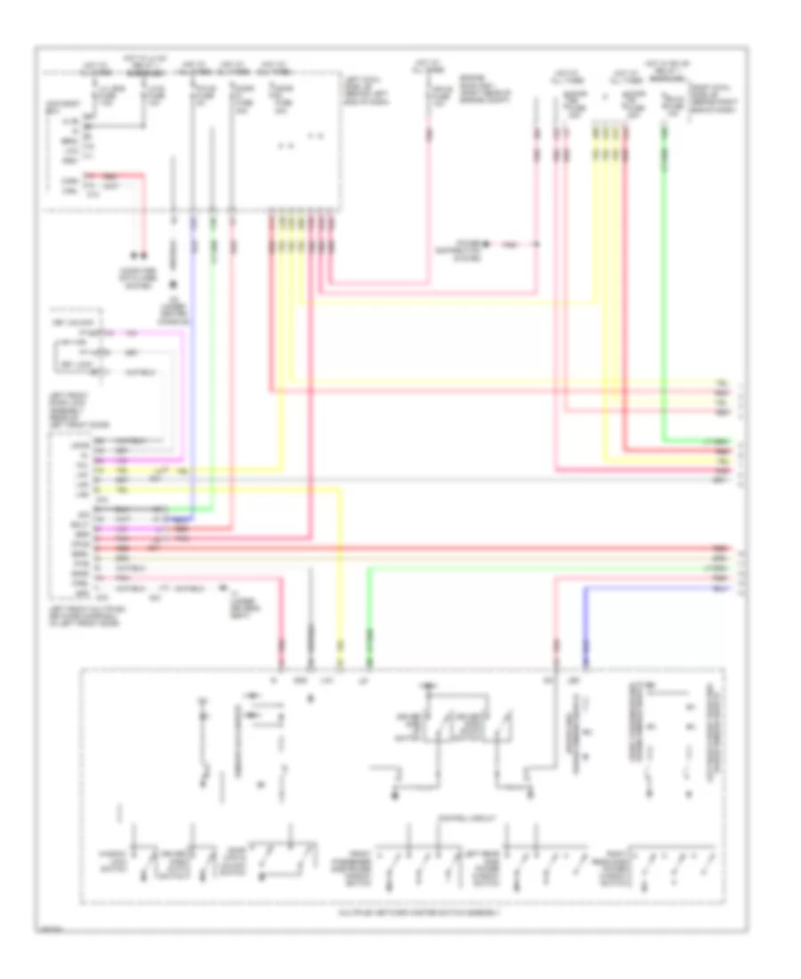 Power Windows Wiring Diagram 1 of 2 for Lexus GS 350 2013