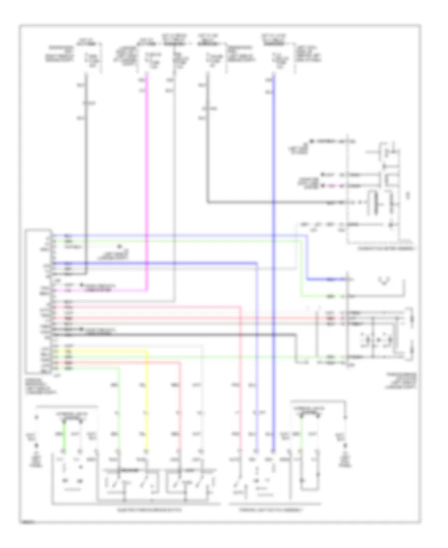 Park Brake Release Wiring Diagram for Lexus GS 350 2013
