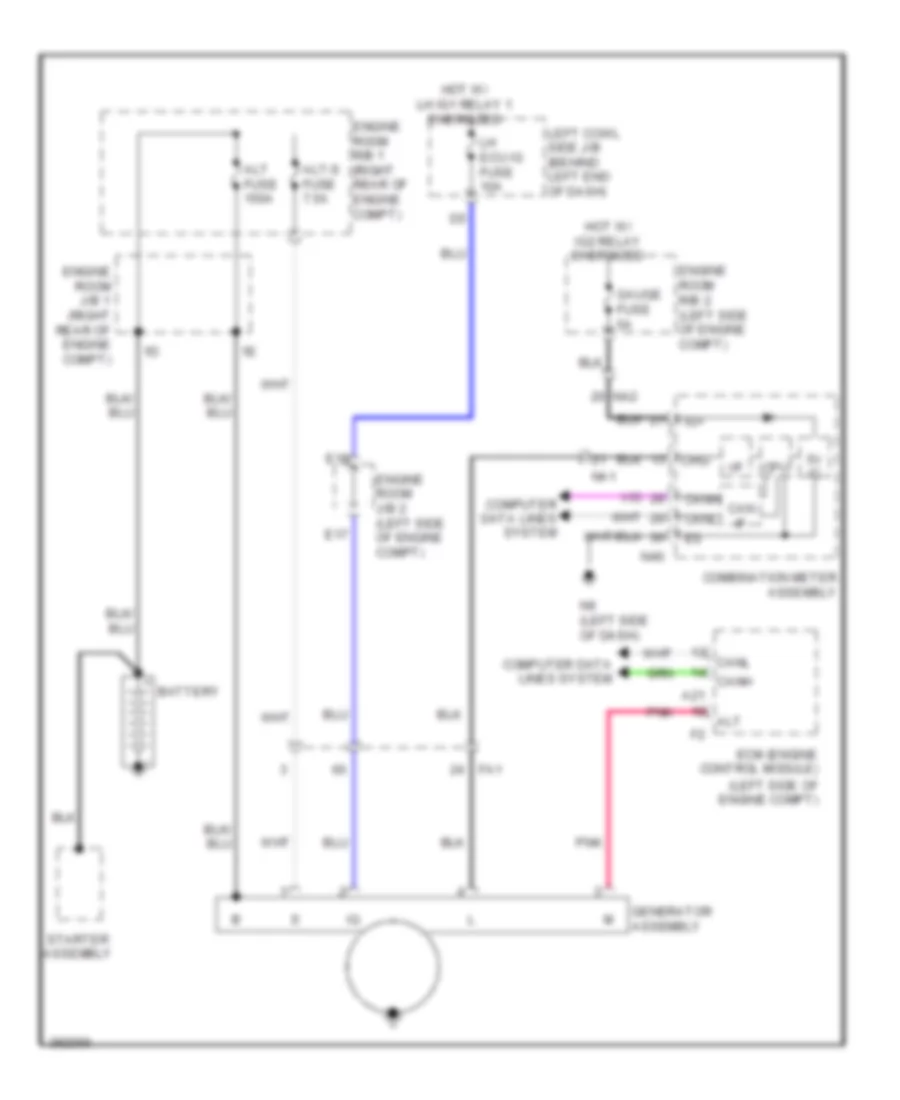 Charging Wiring Diagram for Lexus GS 350 2013