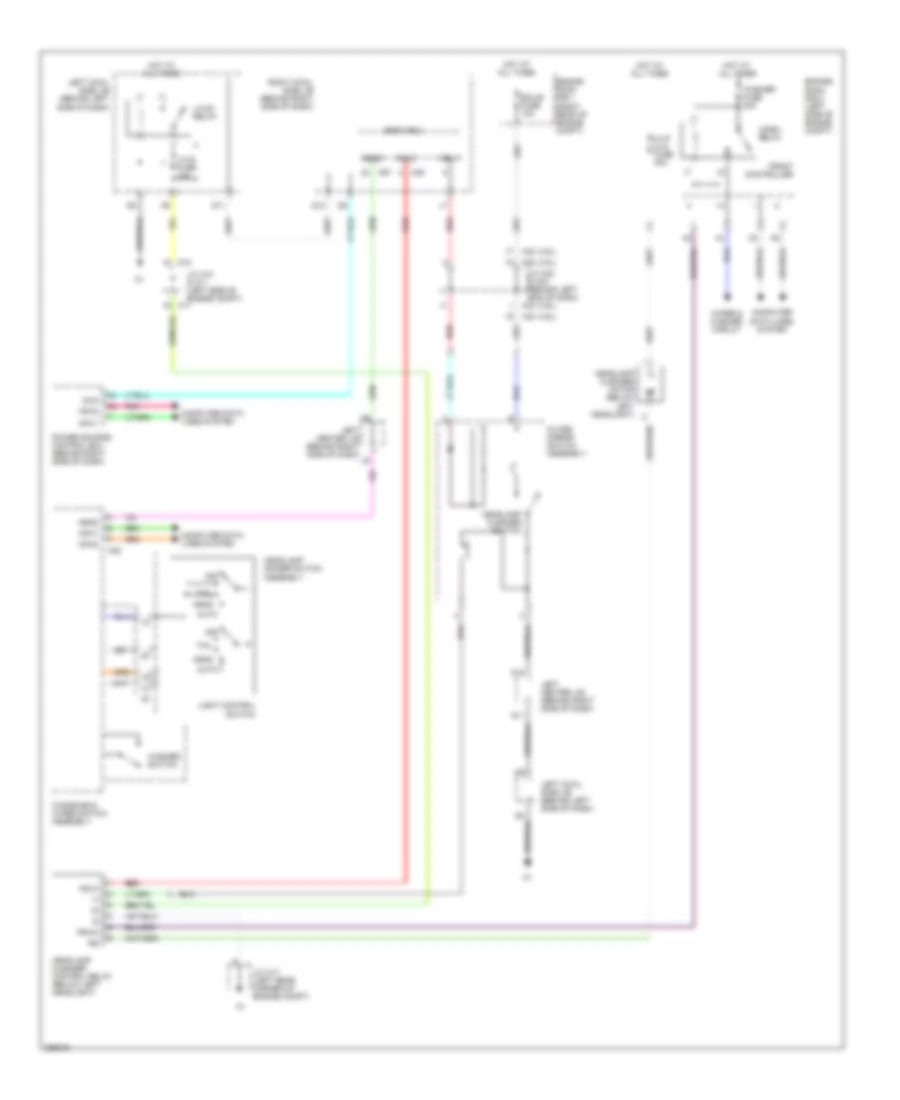 Headlamp Washer Wiring Diagram for Lexus GS 460 2009