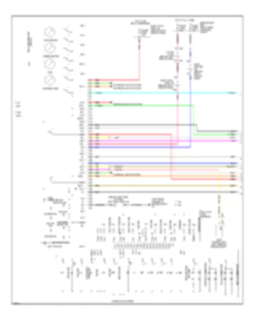 Instrument Cluster Wiring Diagram 1 of 3 for Lexus GS 460 2009