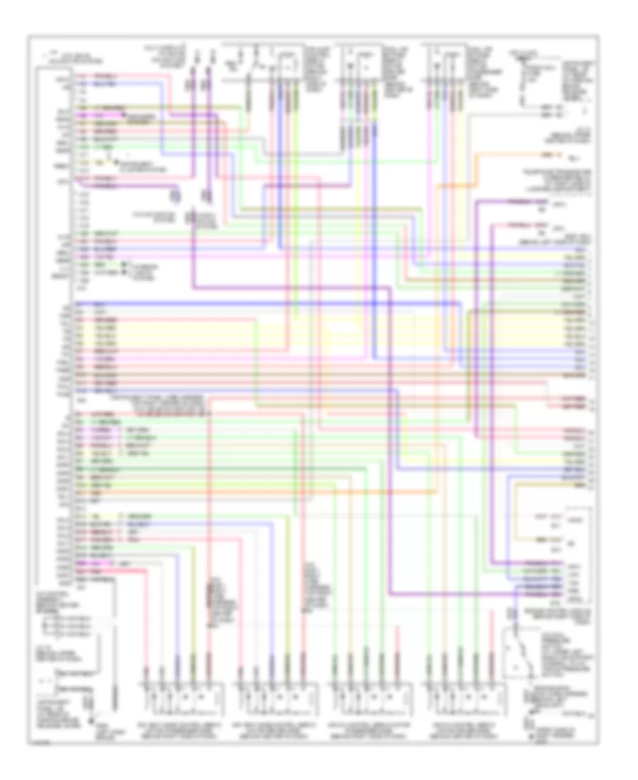 Automatic A C Wiring Diagram 1 of 2 for Lexus LS 400 1999