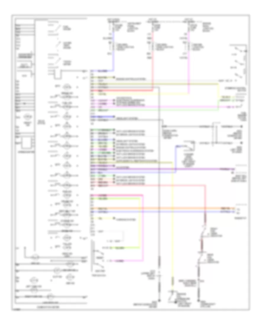 Instrument Cluster Wiring Diagram for Lexus LS 400 1999
