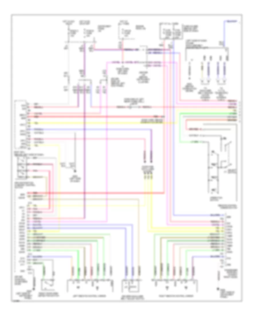 Memory System Wiring Diagrams 1 of 2 for Lexus LS 400 1999