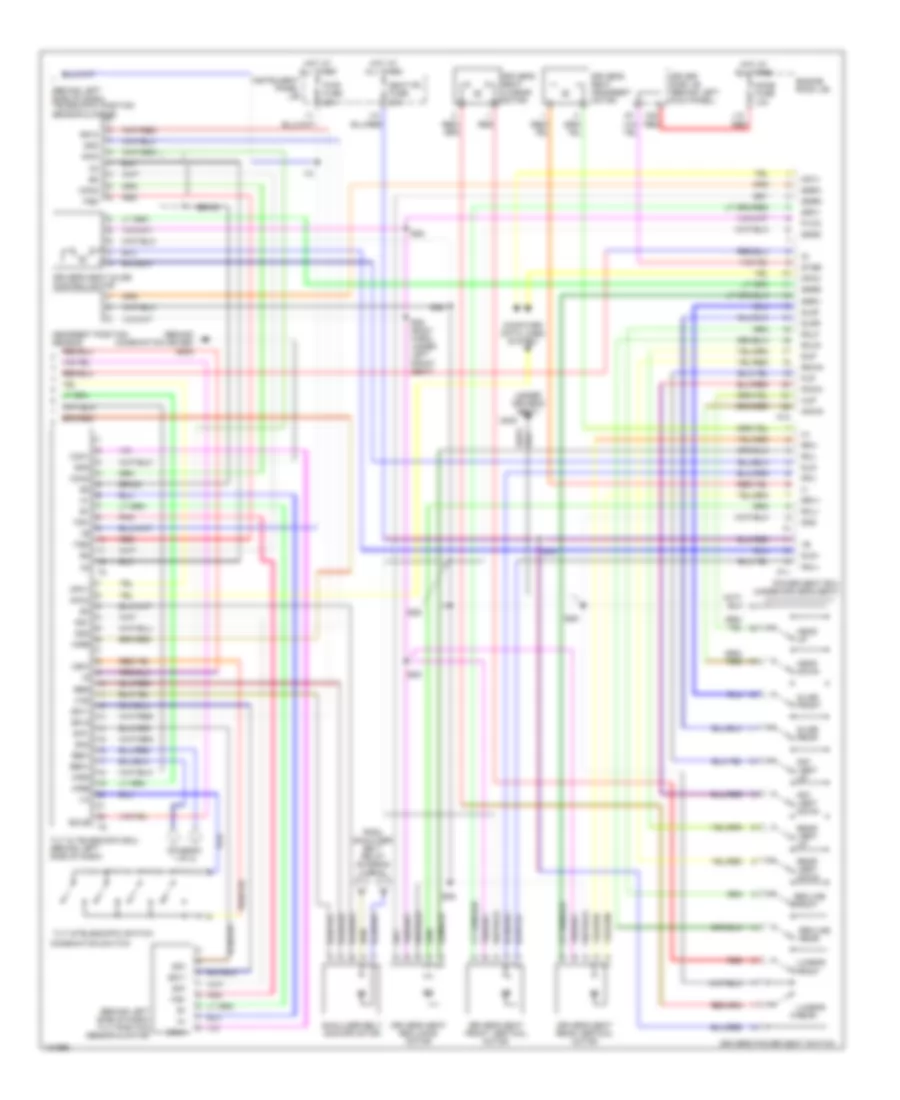 Memory System Wiring Diagrams 2 of 2 for Lexus LS 400 1999