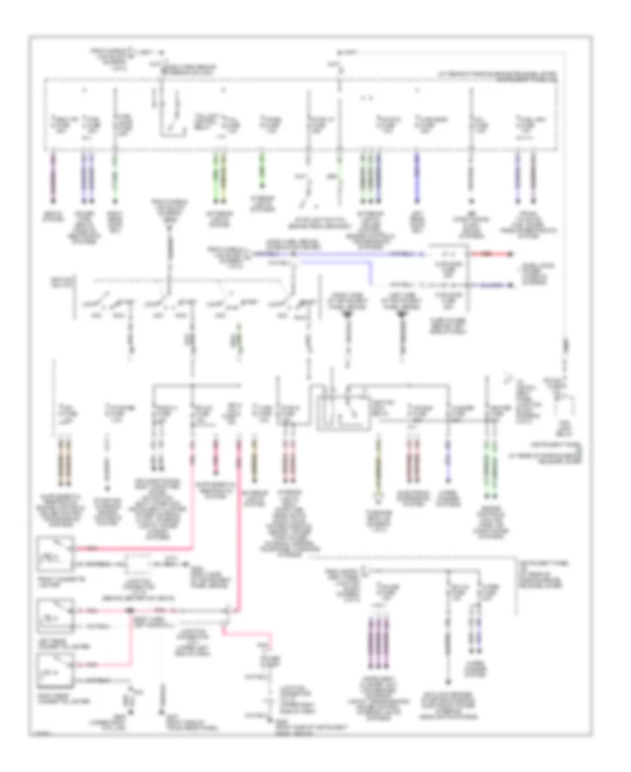 Power Distribution Wiring Diagram (2 of 2) for Lexus LS 400 1999