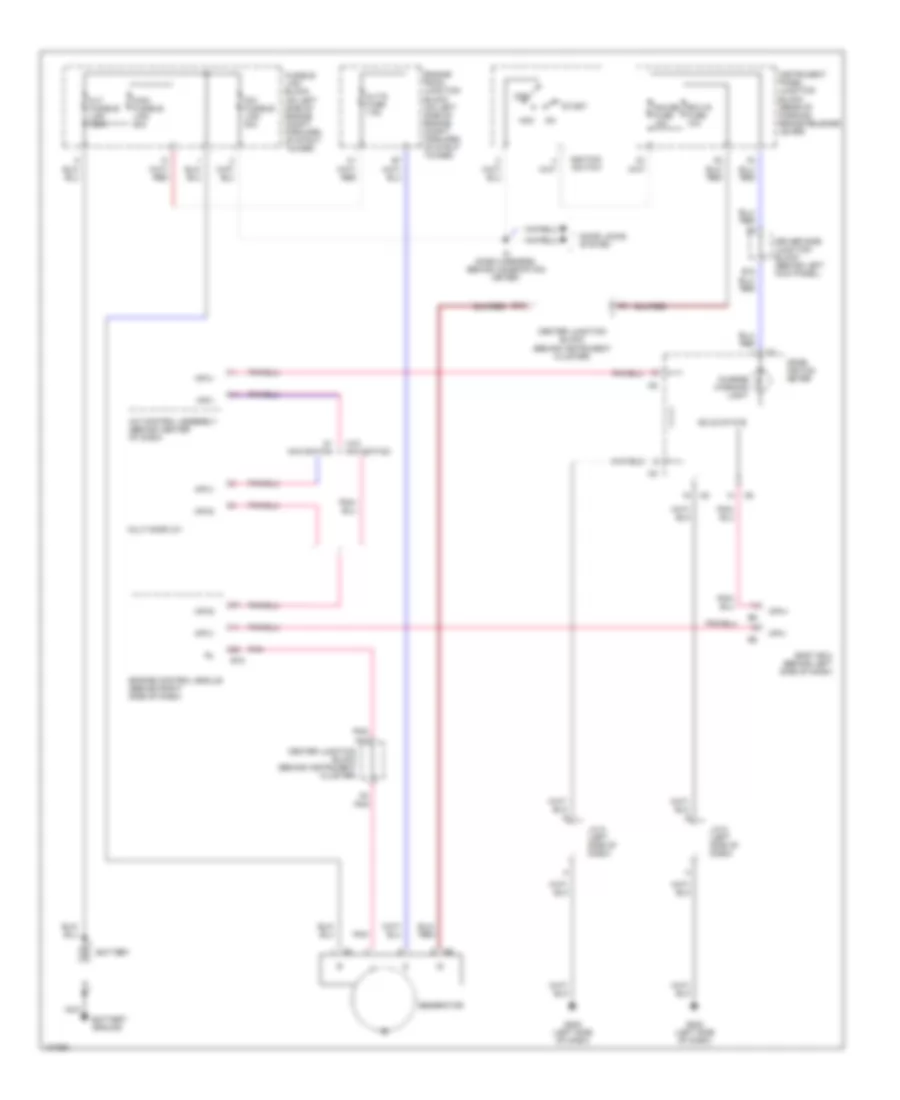 Charging Wiring Diagram for Lexus LS 400 1999