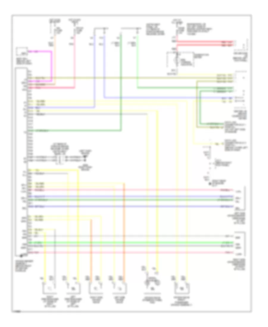 Supplemental Restraint Wiring Diagram for Lexus LS 400 1999
