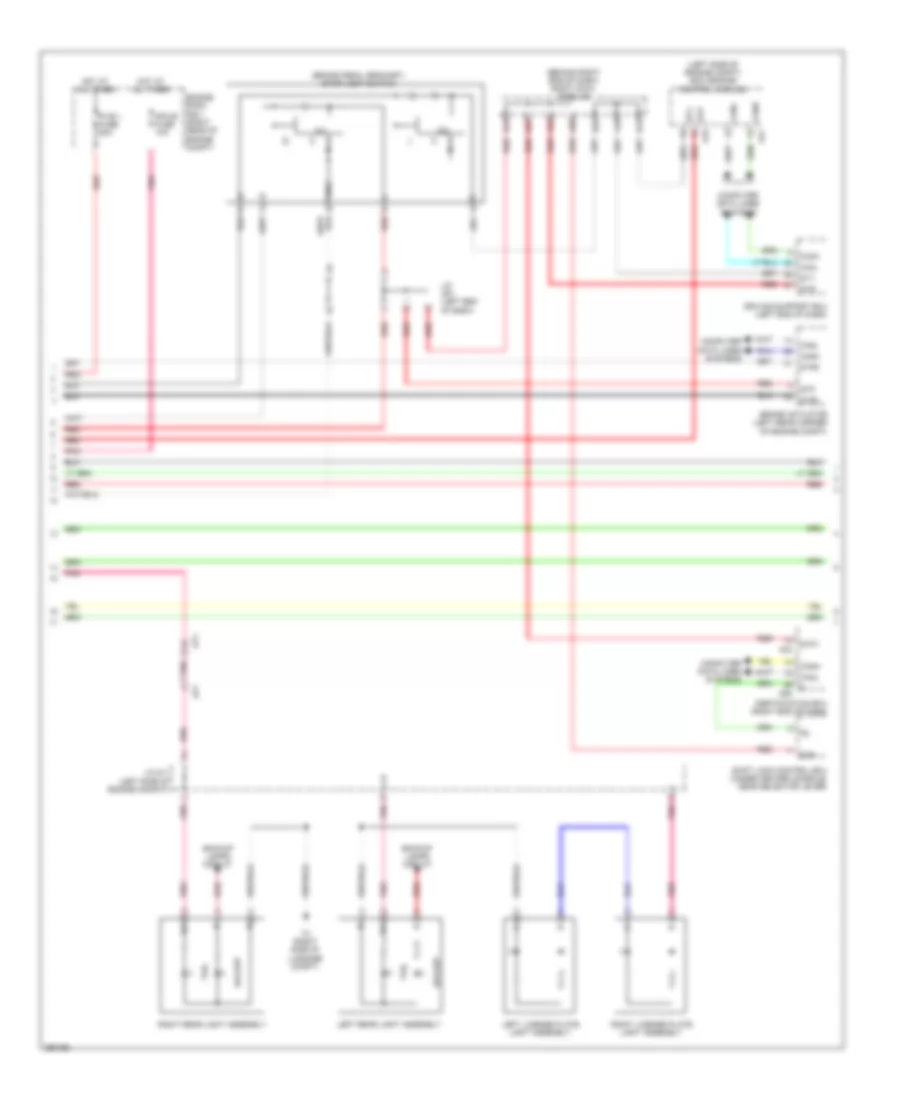 Exterior Lamps Wiring Diagram (2 of 4) for Lexus GS 350 F Sport 2013