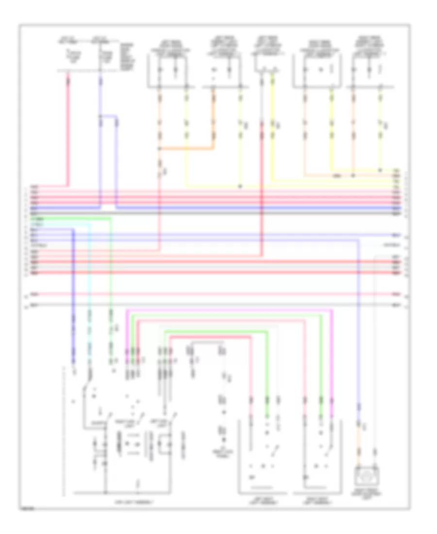 Courtesy Lamps Wiring Diagram (2 of 4) for Lexus GS 350 F Sport 2013