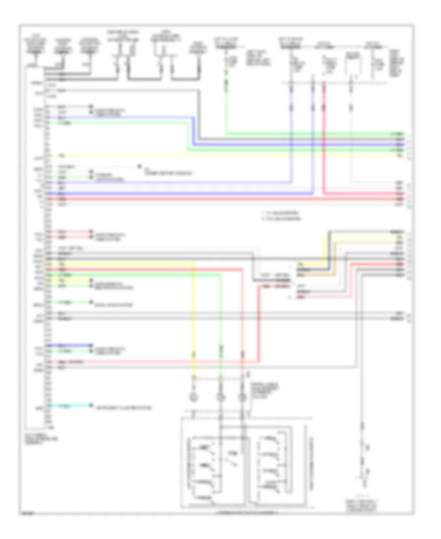 Navigation Wiring Diagram (1 of 4) for Lexus GS 350 F Sport 2013
