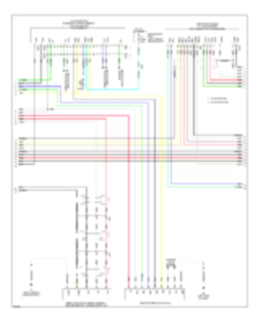 Navigation Wiring Diagram (2 of 4) for Lexus GS 350 F Sport 2013