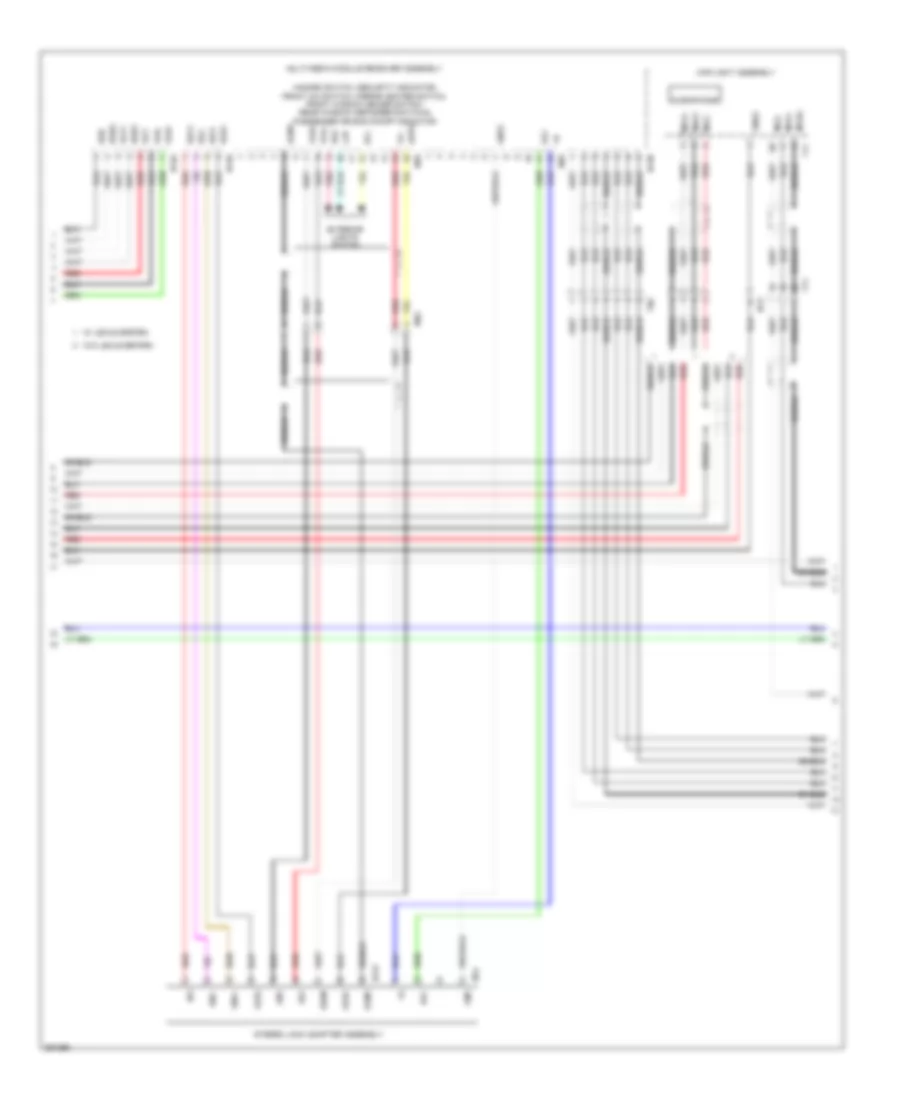 Navigation Wiring Diagram (3 of 4) for Lexus GS 350 F Sport 2013