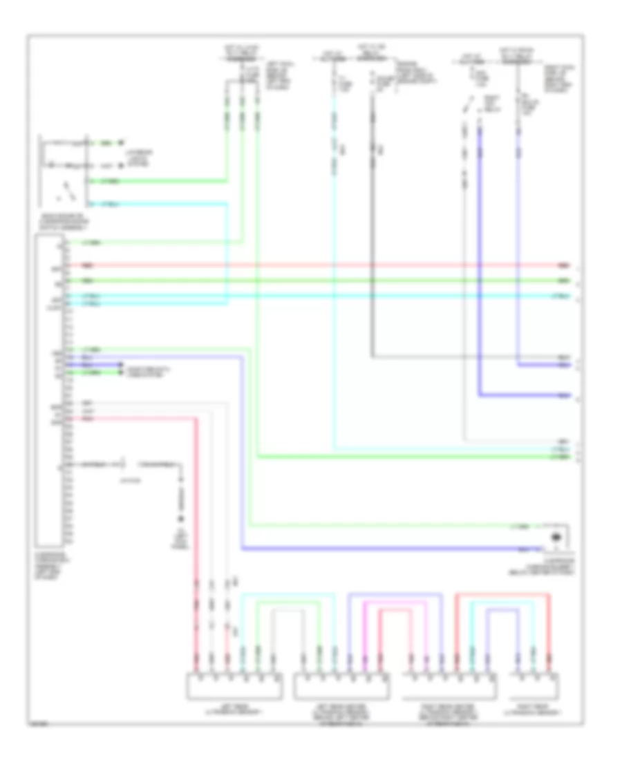 Rear Sonar Wiring Diagram (1 of 2) for Lexus GS 350 F Sport 2013