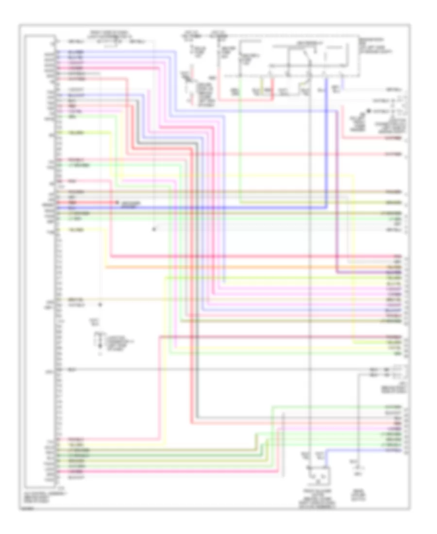 Front AC Wiring Diagram, without Navigation (1 of 4) for Lexus GX 470 2009