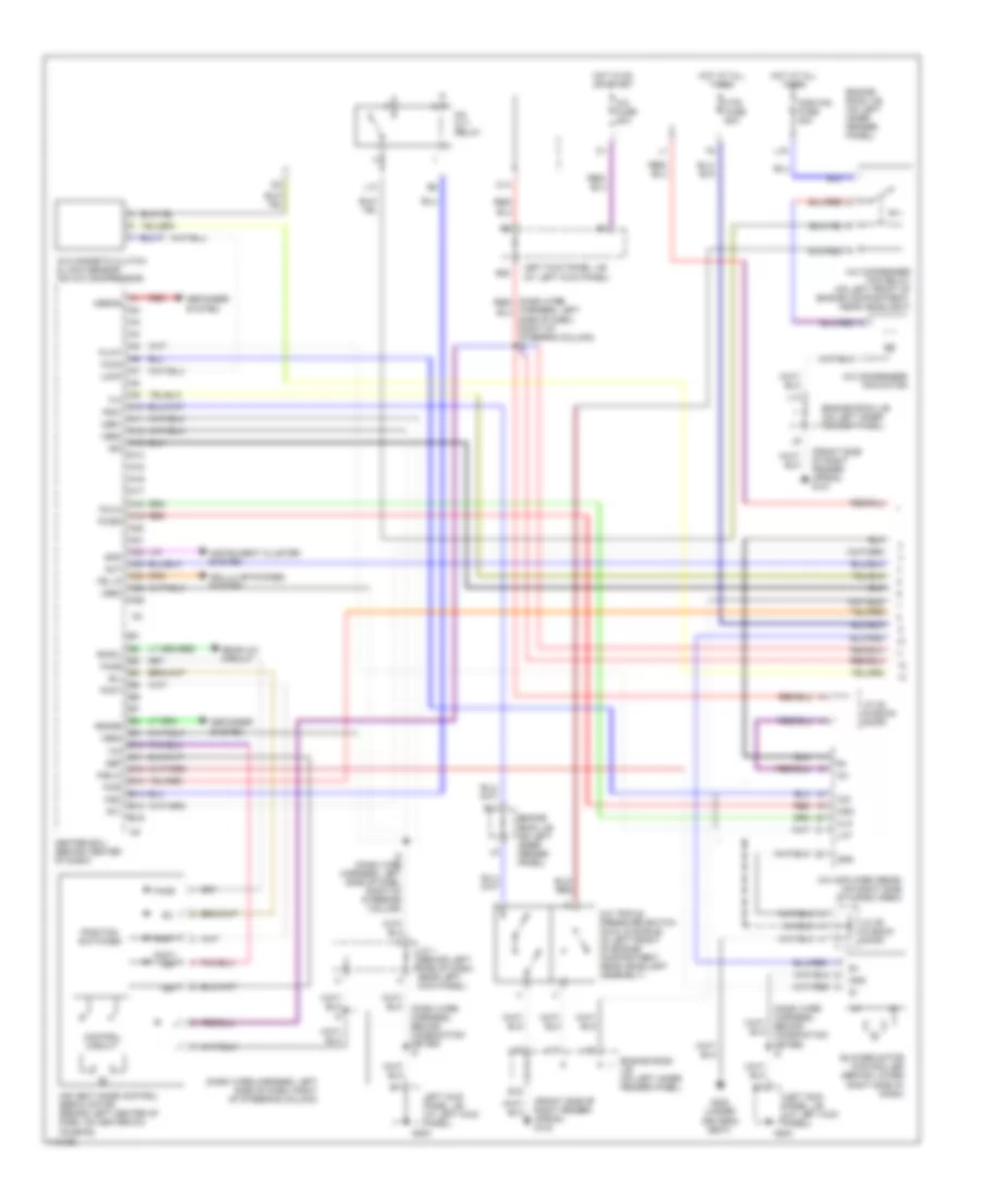 Automatic A C Wiring Diagram 1 of 2 for Lexus LX 470 1999