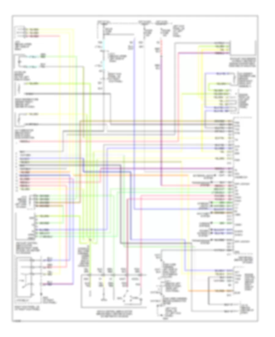 Automatic A C Wiring Diagram 2 of 2 for Lexus LX 470 1999