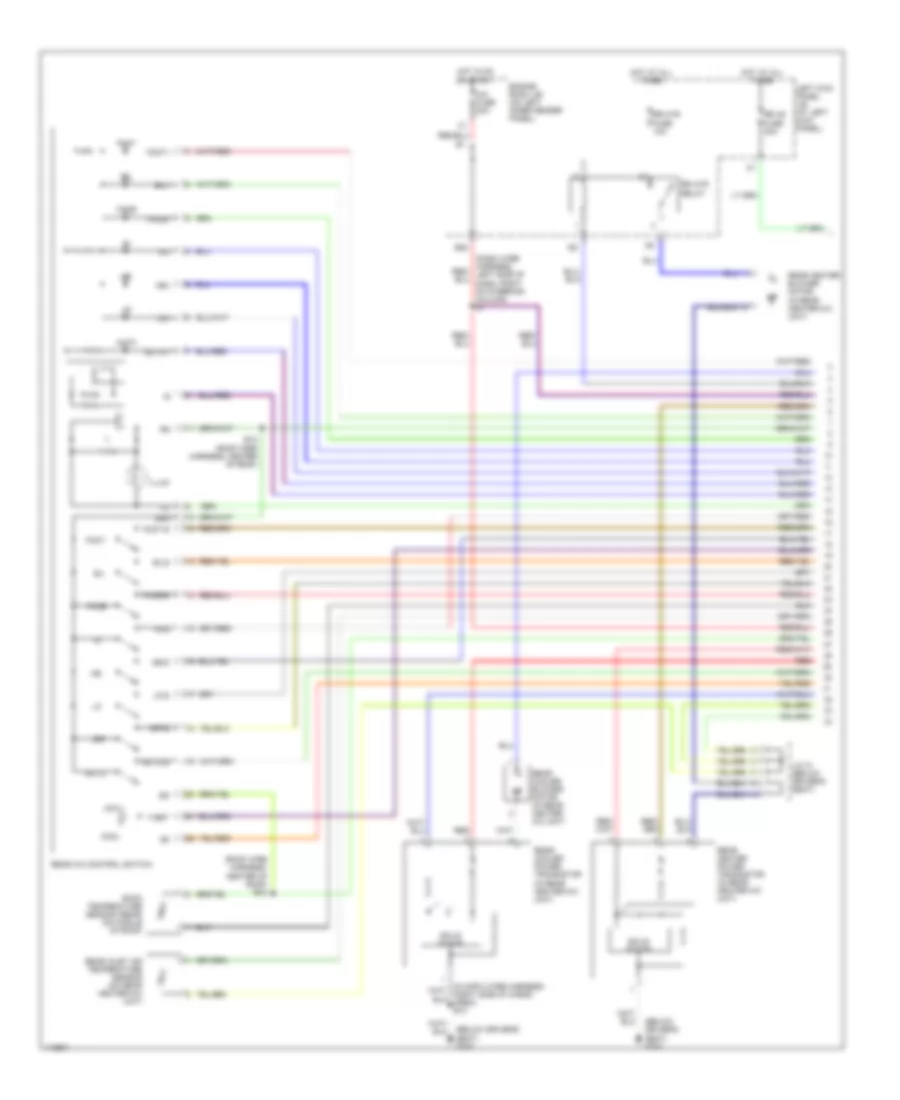 Automatic A C Wiring Diagram Rear A C 1 of 2 for Lexus LX 470 1999
