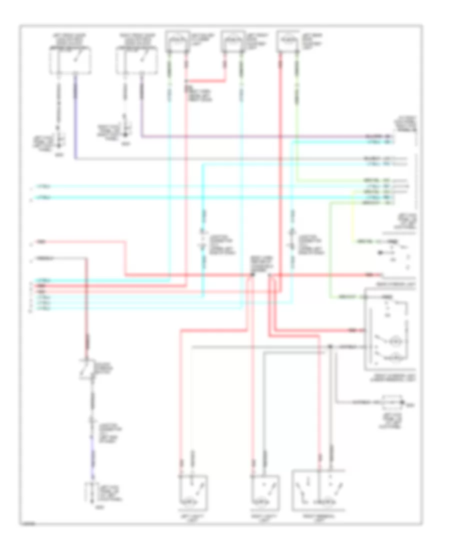 Courtesy Lamps Wiring Diagram 3 of 3 for Lexus LX 470 1999
