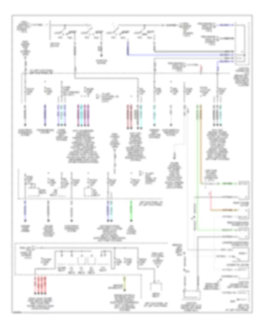 Power Distribution Wiring Diagram 2 of 2 for Lexus LX 470 1999