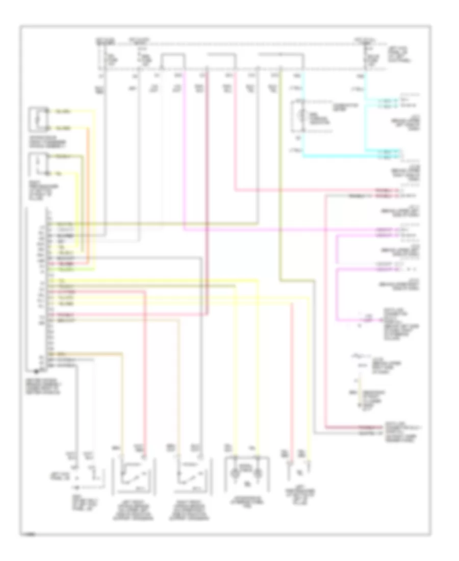 Supplemental Restraint Wiring Diagram for Lexus LX 470 1999