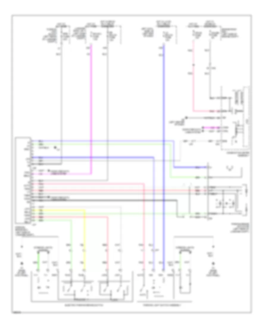Park Brake Release Wiring Diagram for Lexus GS 450h 2013