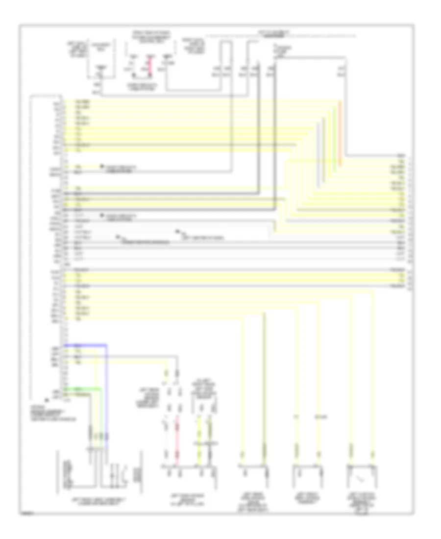 Supplemental Restraint Wiring Diagram (1 of 3) for Lexus GS 450h 2013