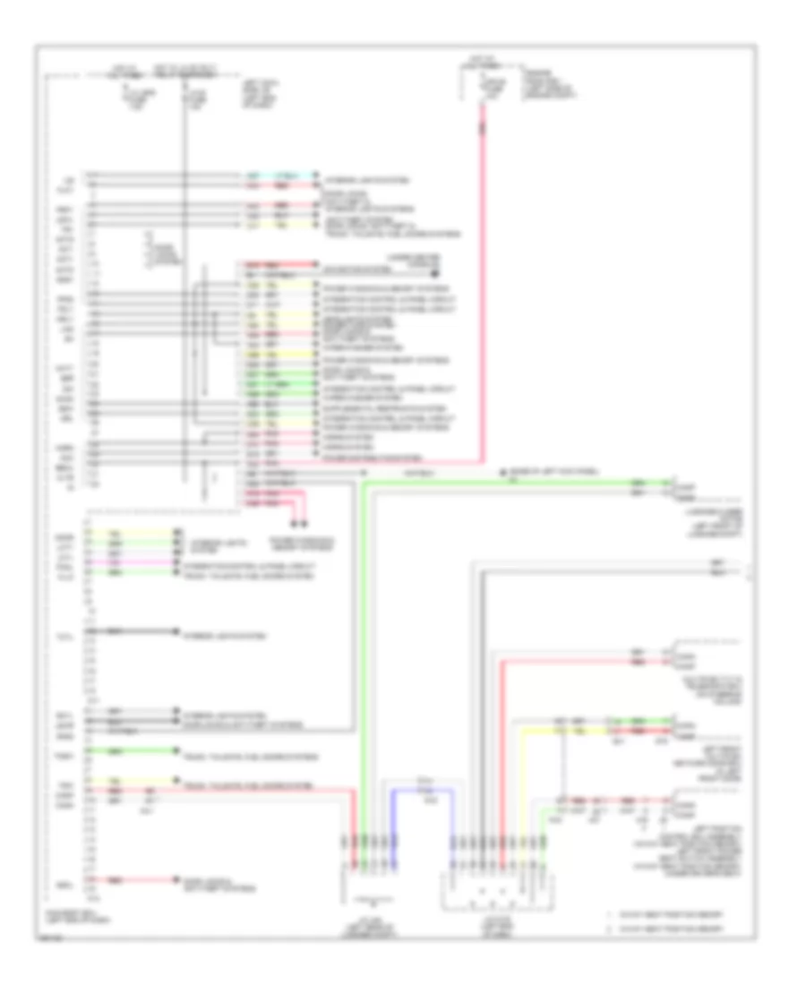 Body ECU Wiring Diagram 1 of 3 for Lexus GS 450h 2013