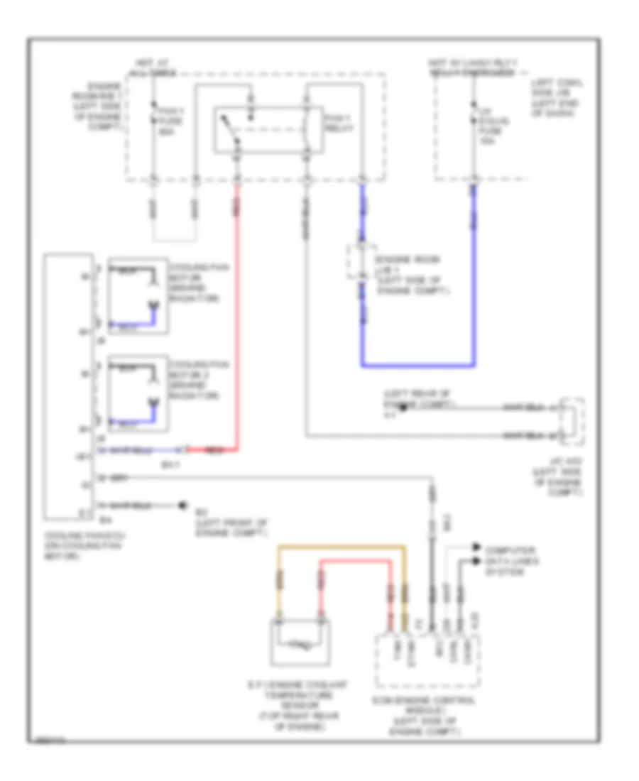 Cooling Fan Wiring Diagram for Lexus GS 450h 2013