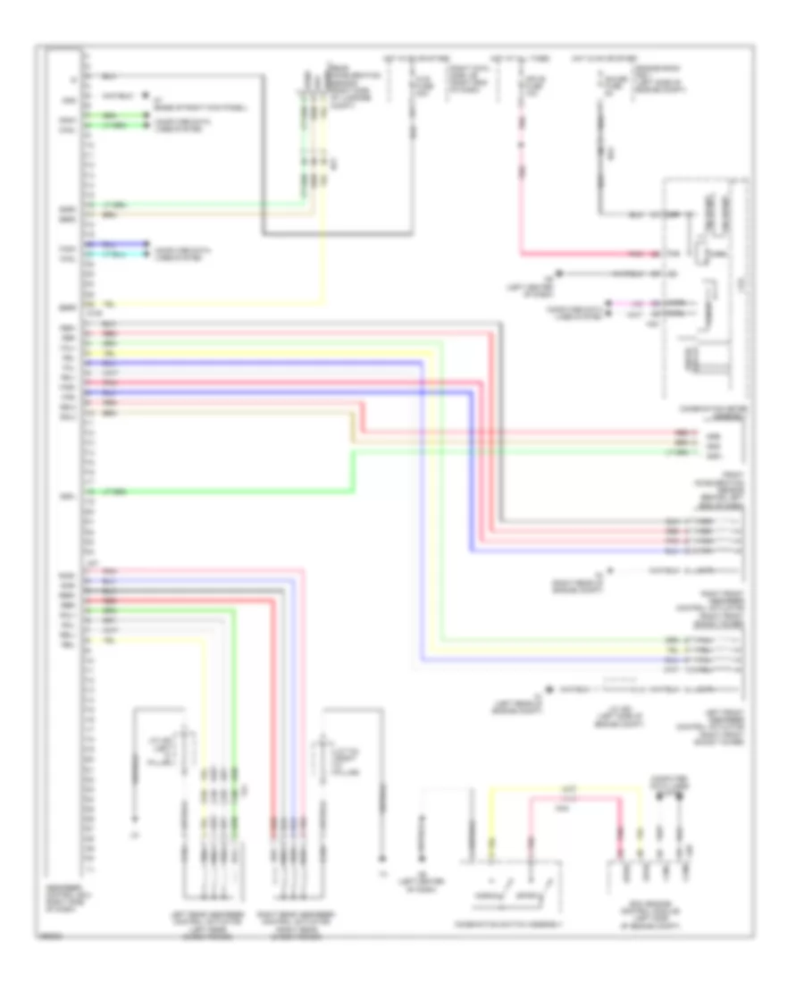Electronic Suspension Wiring Diagram for Lexus GS 450h 2013