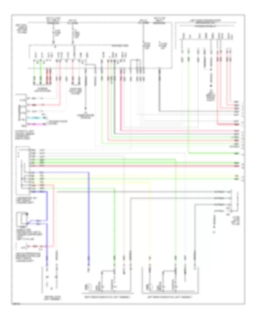 Exterior Lamps Wiring Diagram (1 of 4) for Lexus GS 450h 2013