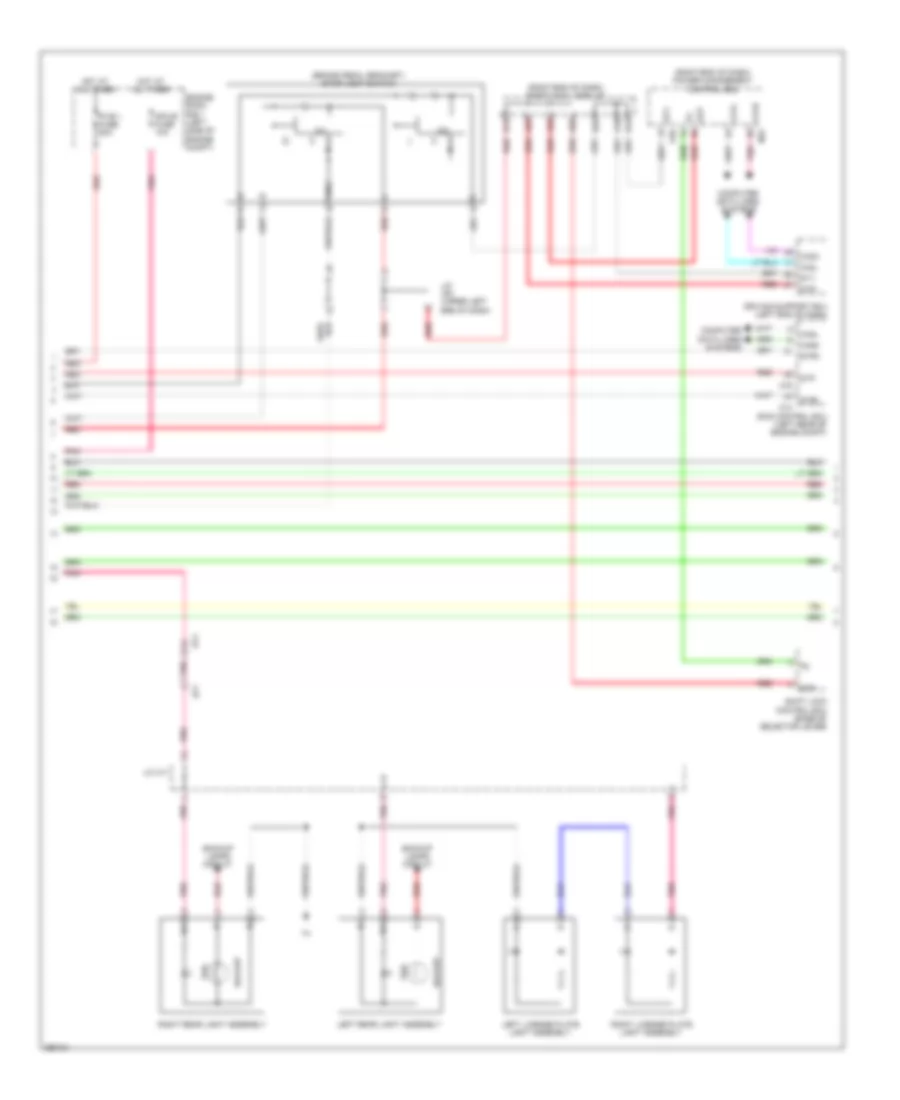 Exterior Lamps Wiring Diagram 2 of 4 for Lexus GS 450h 2013