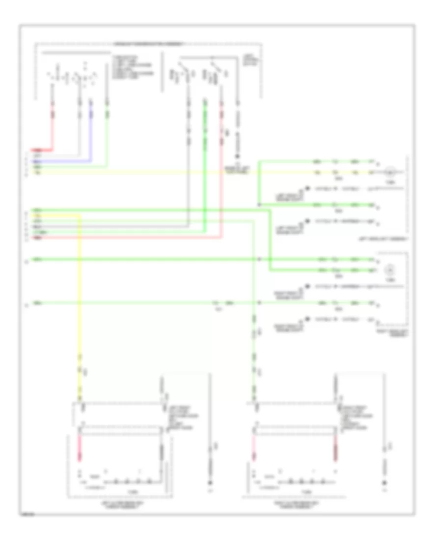 Exterior Lamps Wiring Diagram (4 of 4) for Lexus GS 450h 2013