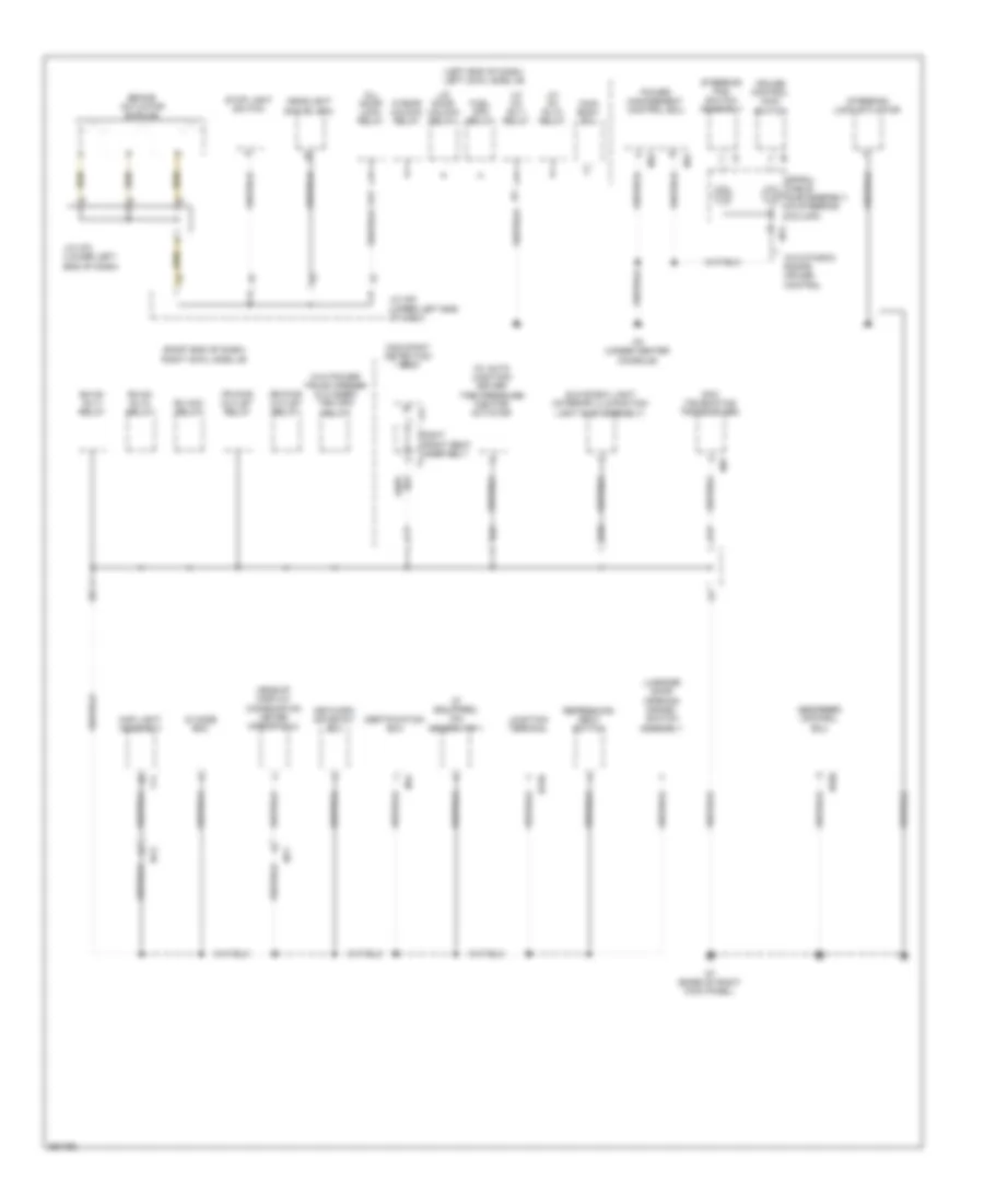 Ground Distribution Wiring Diagram (3 of 7) for Lexus GS 450h 2013