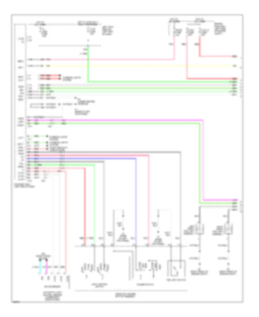 Headlamps Wiring Diagram (1 of 2) for Lexus GS 450h 2013