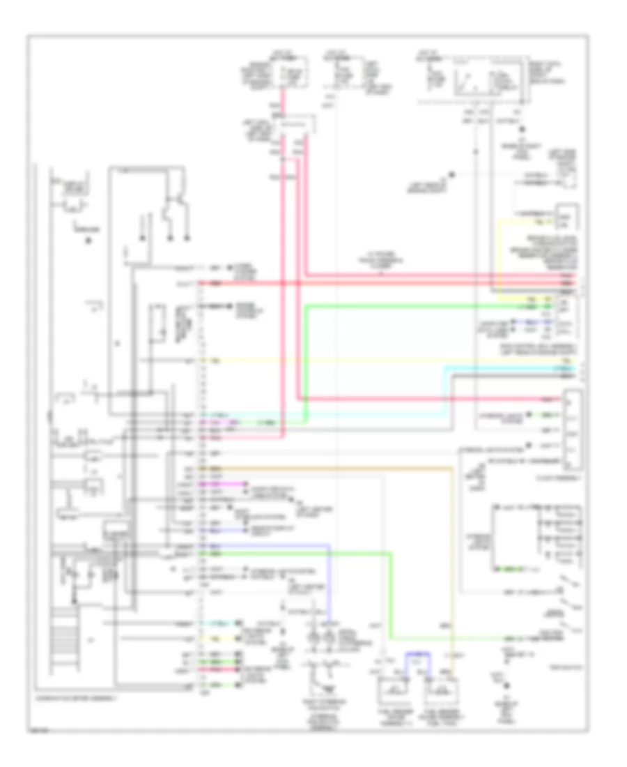 Instrument Cluster Wiring Diagram (1 of 2) for Lexus GS 450h 2013