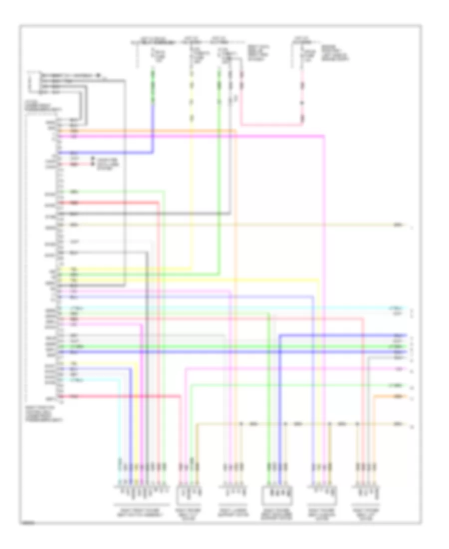 Passengers Memory Seat Wiring Diagram (1 of 2) for Lexus GS 450h 2013