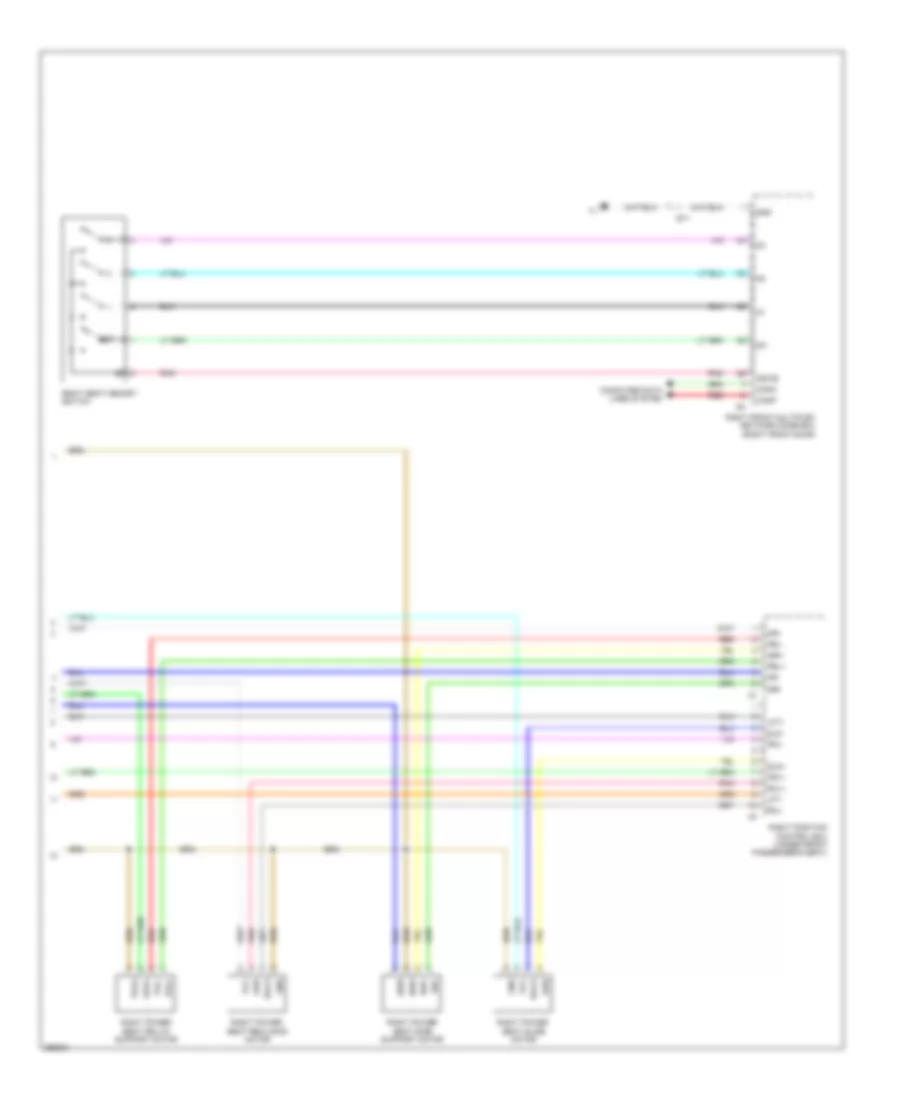 Passengers Memory Seat Wiring Diagram (2 of 2) for Lexus GS 450h 2013