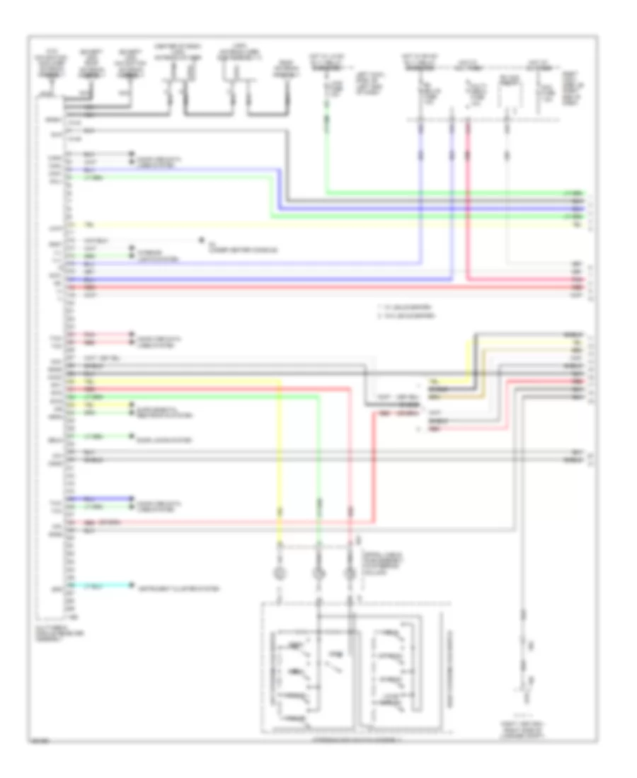 Navigation Wiring Diagram (1 of 4) for Lexus GS 450h 2013