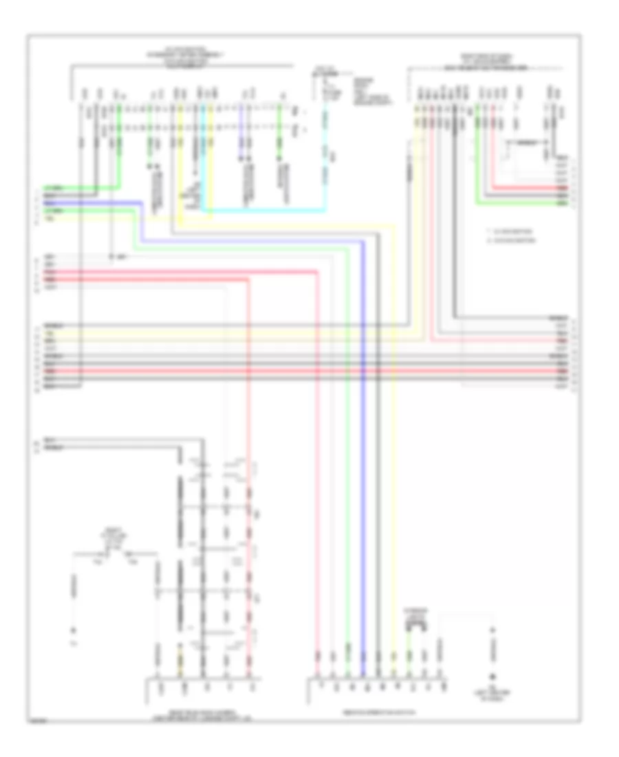 Navigation Wiring Diagram 2 of 4 for Lexus GS 450h 2013