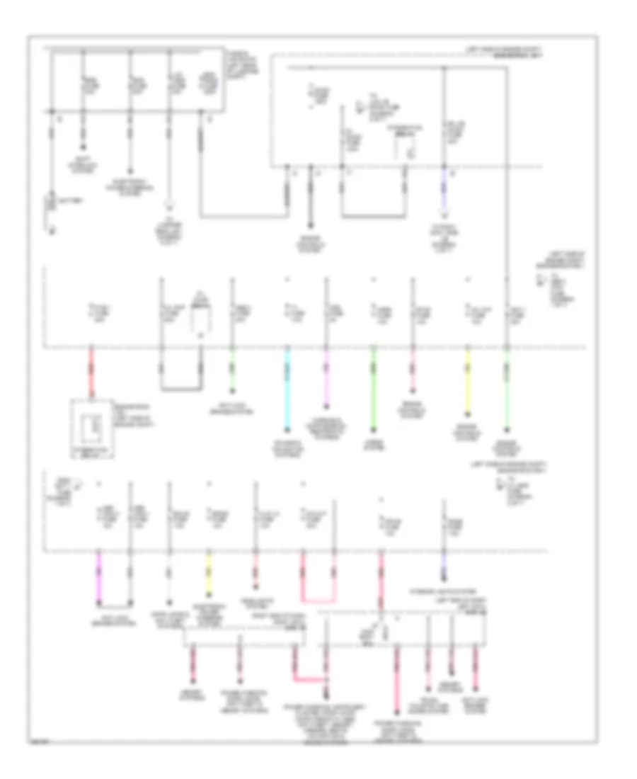 Power Distribution Wiring Diagram 1 of 7 for Lexus GS 450h 2013