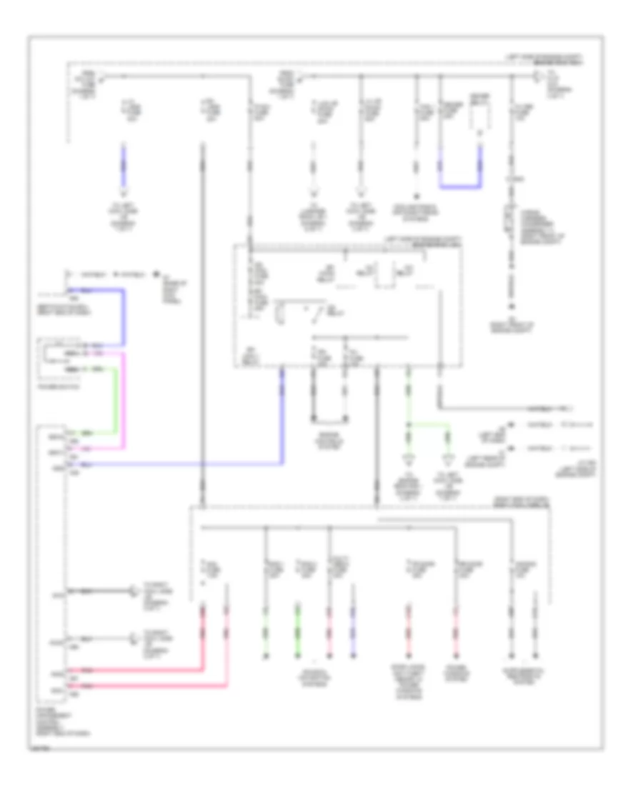 Power Distribution Wiring Diagram 2 of 7 for Lexus GS 450h 2013