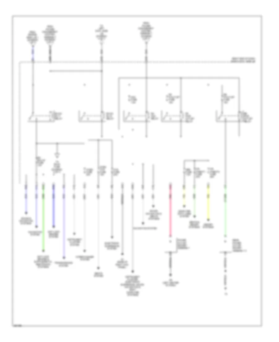 Power Distribution Wiring Diagram 3 of 7 for Lexus GS 450h 2013