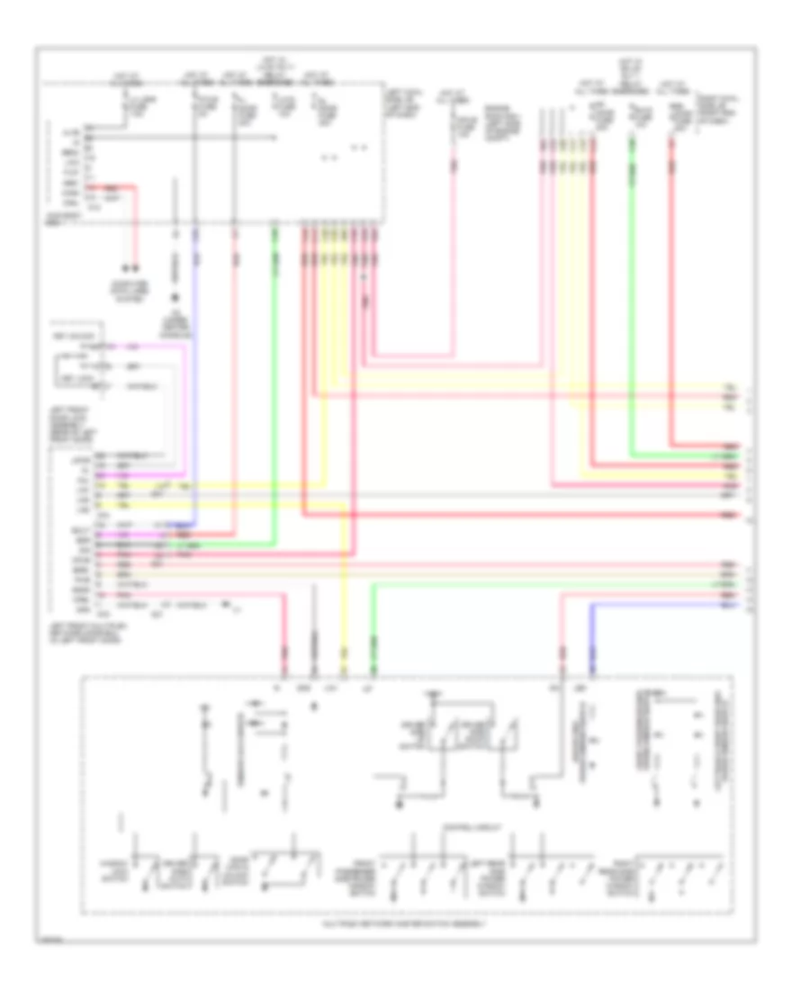 Power Windows Wiring Diagram 1 of 2 for Lexus GS 450h 2013