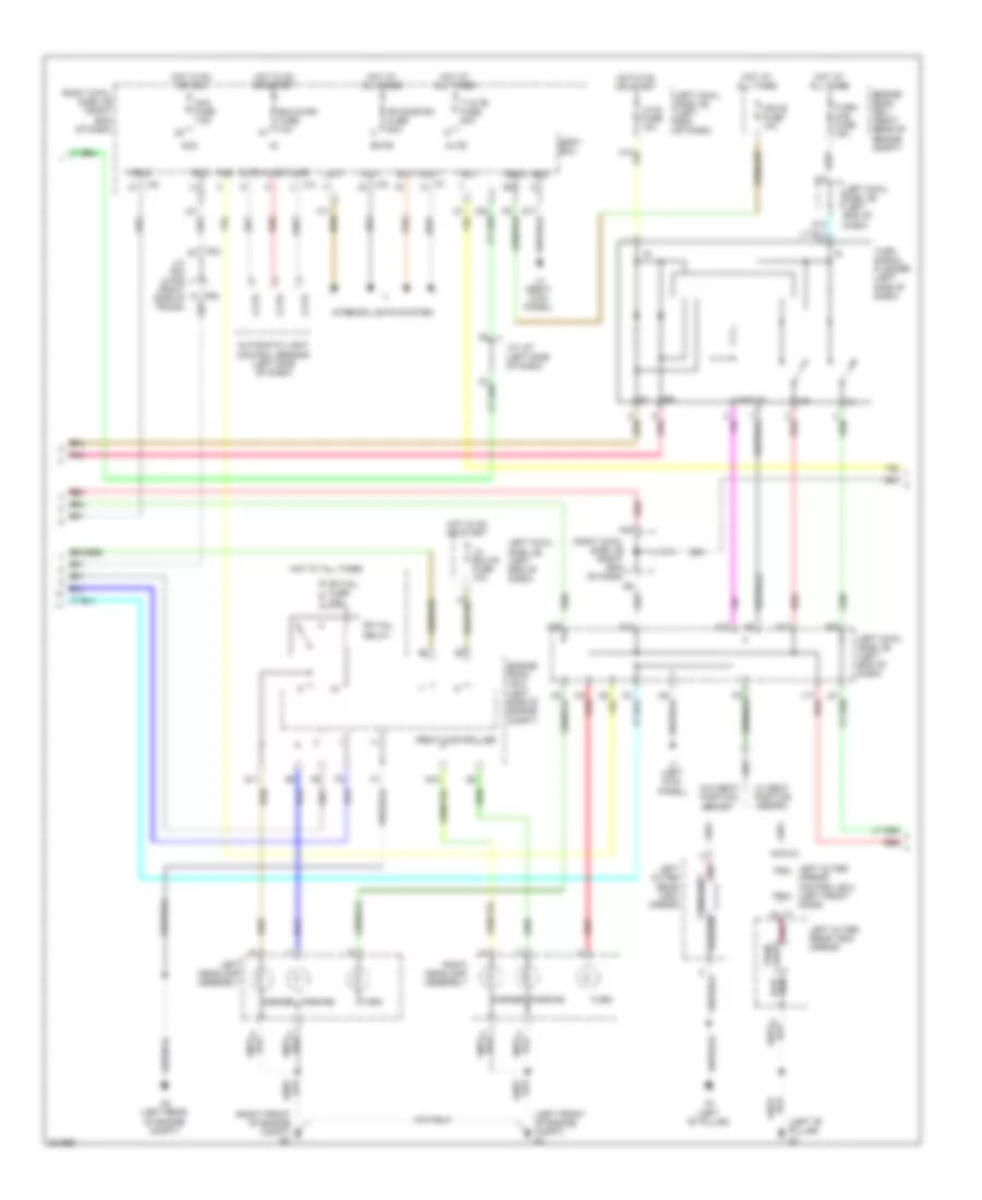 Exterior Lamps Wiring Diagram (2 of 3) for Lexus IS 250 2009