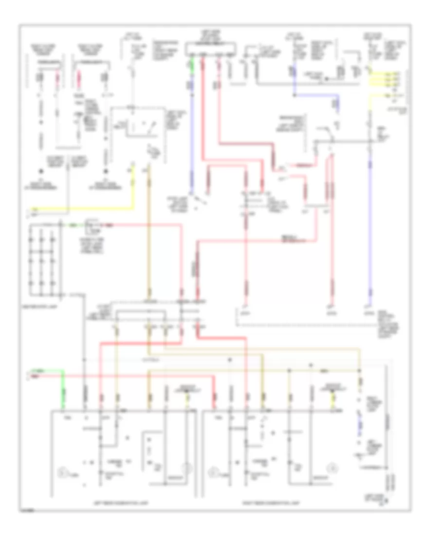 Exterior Lamps Wiring Diagram (3 of 3) for Lexus IS 250 2009
