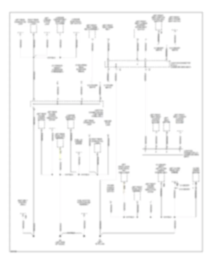 Ground Distribution Wiring Diagram (5 of 7) for Lexus IS 250 2009