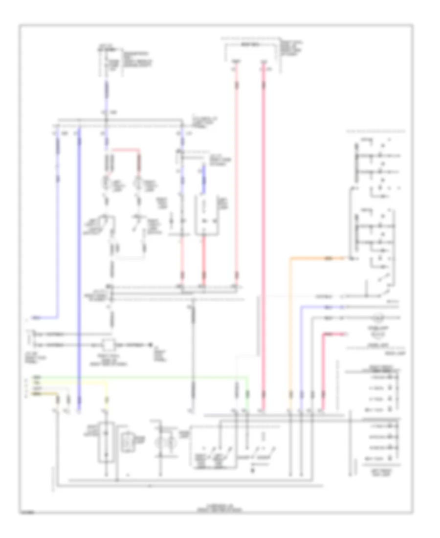 Courtesy Lamps Wiring Diagram (2 of 2) for Lexus IS 250 2009